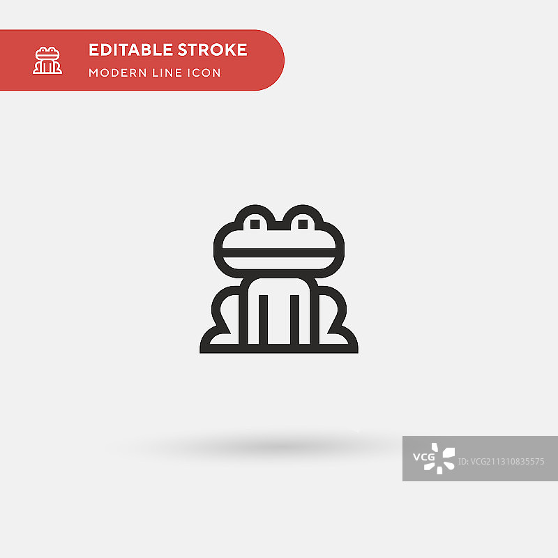 青蛙简约图标符号图片素材