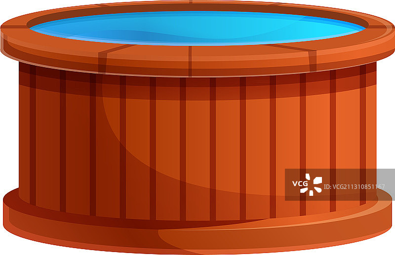 健康按摩浴缸卡通图标图片素材