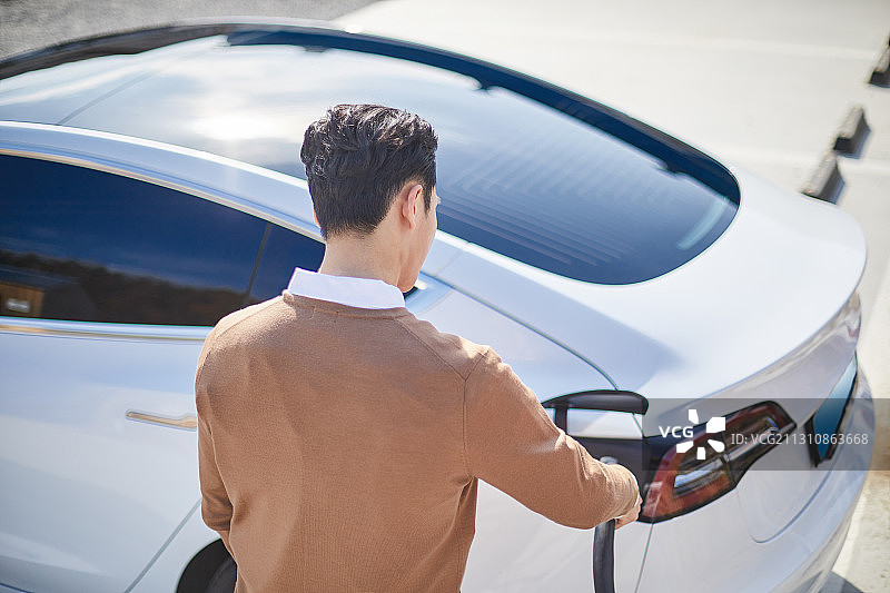 电动汽车、充电站、环境保护、替代能源、电池充电器、第四次工业革命图片素材