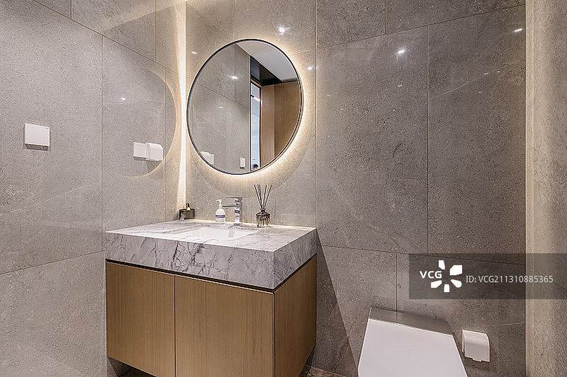 豪华卫生间内部空间图片素材