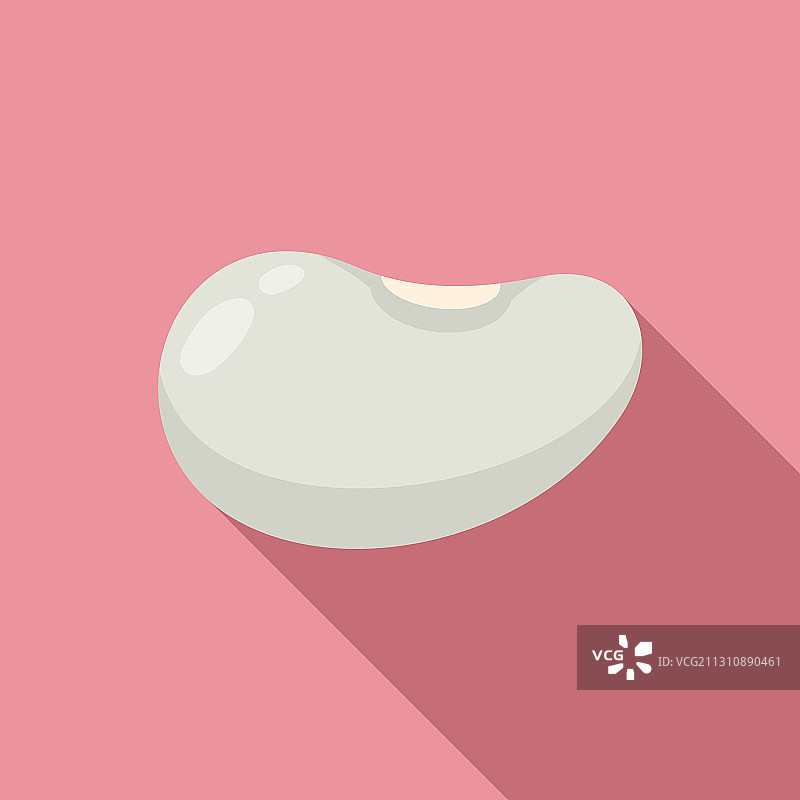 谷物芸豆图标扁平风格图片素材