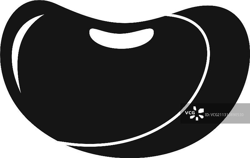 简约风格的食物腰豆图标图片素材