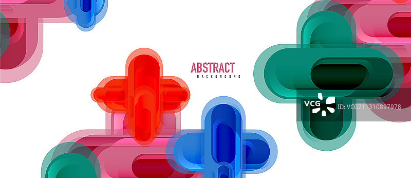 现代玻璃十字形抽象图片素材