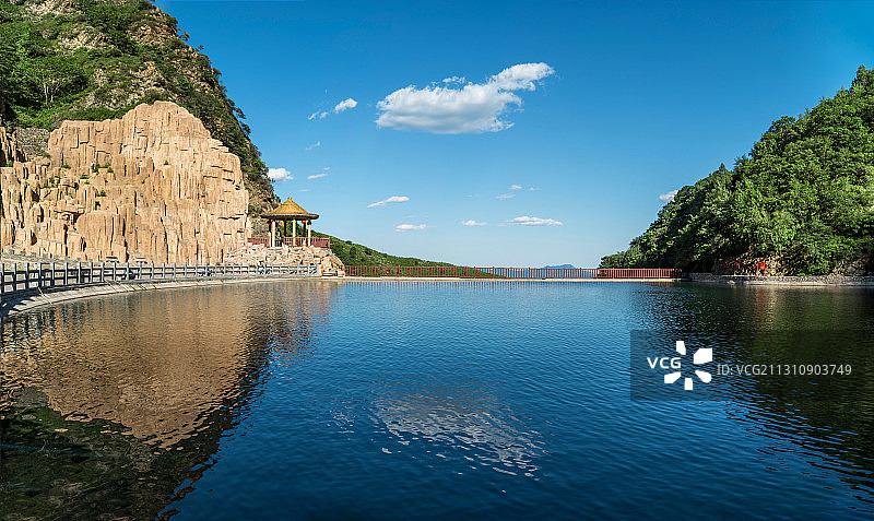 山门天池+北京房山百瑞谷自然风景区图片素材