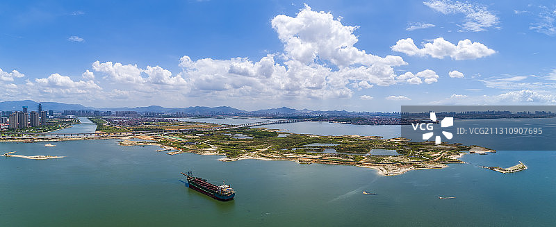 海湾全景图图片素材