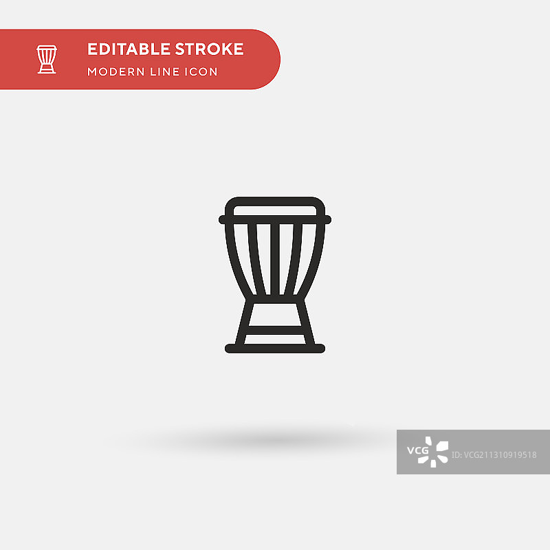 非洲鼓简约图标符号图片素材