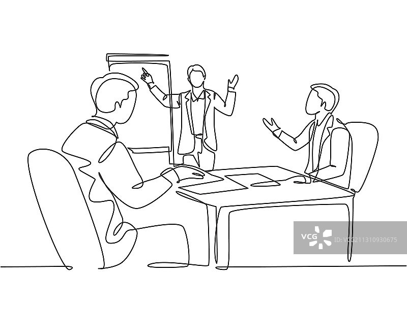 商务会议与演示概念图图片素材