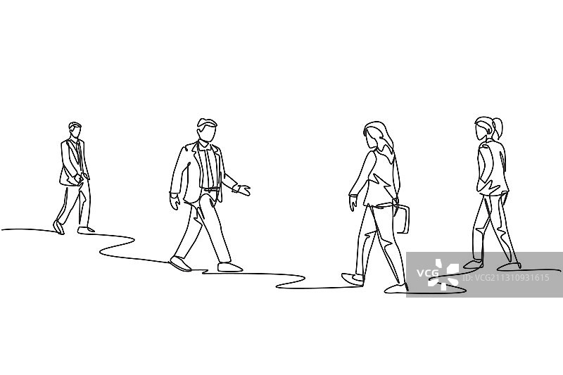 城市通勤工人概念图片素材