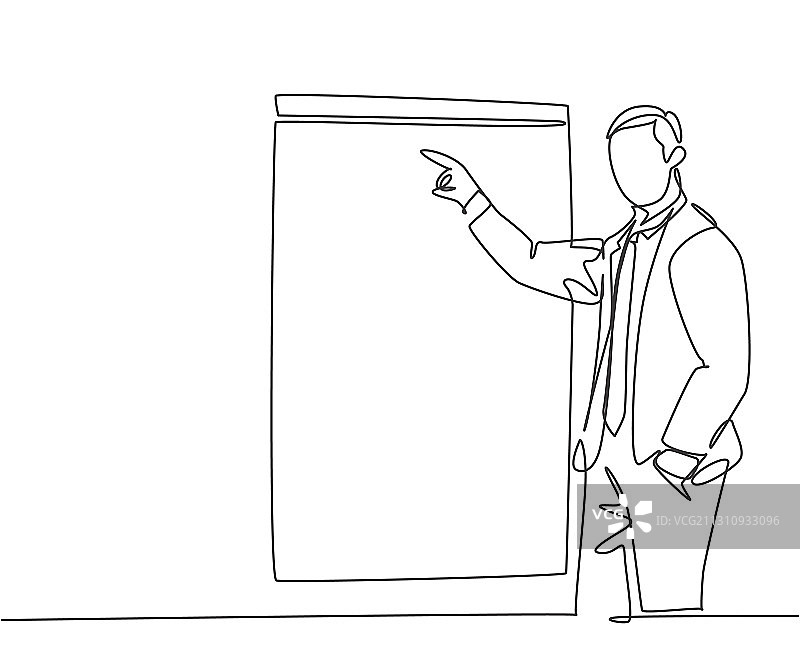 商业指导概念单线图片素材