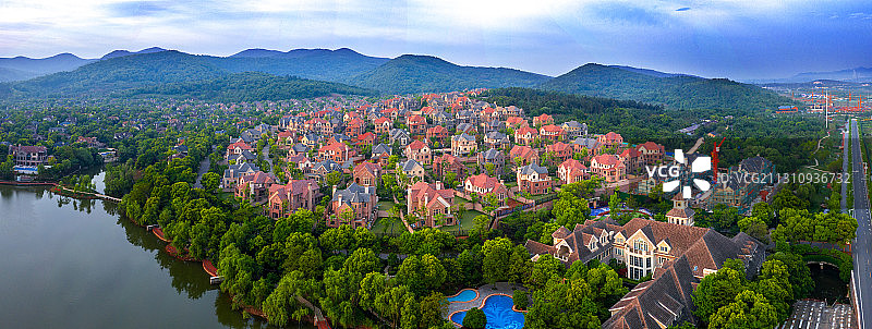 九龙湖晨曦图片素材