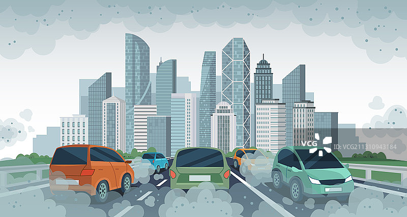 汽车空气污染环境图片素材