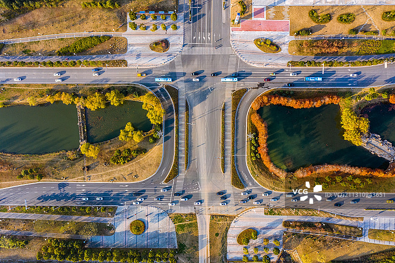 路口，江苏南京仙林大道守敬路图片素材