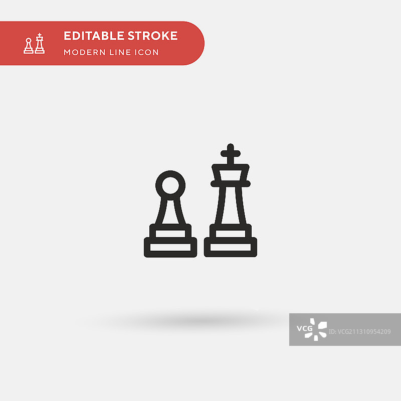 国际象棋简约图标符号图片素材