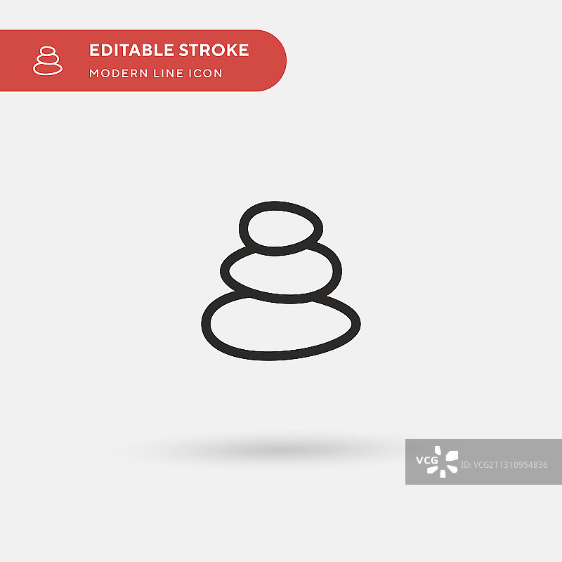 石头简约图标符号图片素材