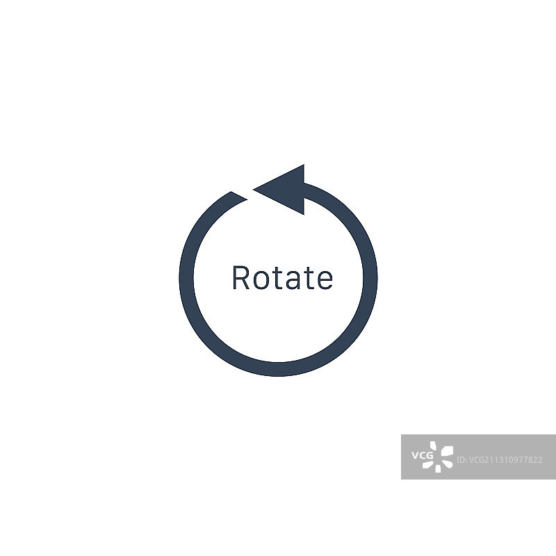 旋转箭头图标，360度逆时针旋转图片素材