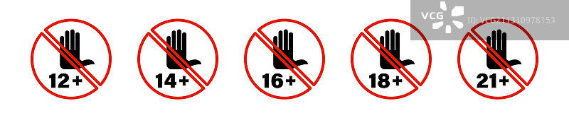 年龄限制图集图片素材