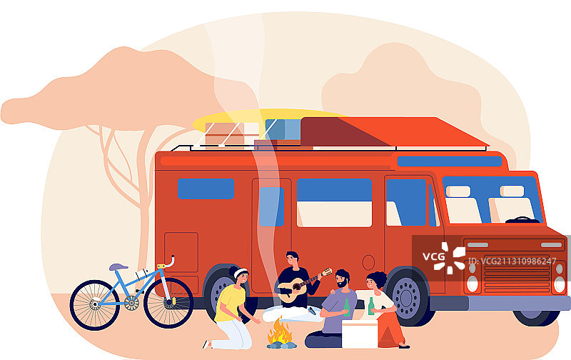 朋友自驾游图片素材