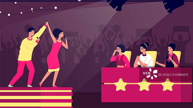 才艺表演电视舞台艺术家音乐比赛图片素材