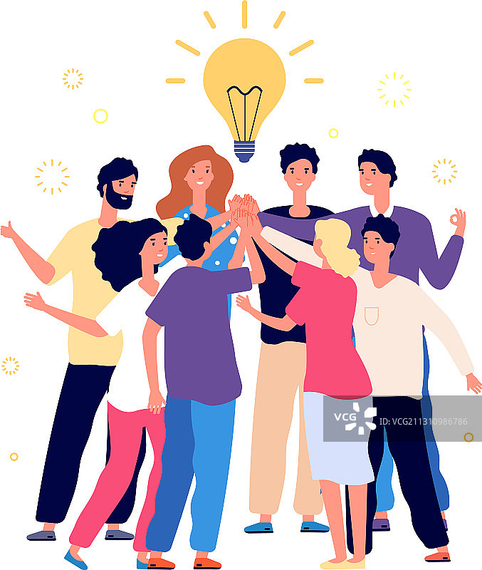 团队头脑风暴成功经理团队图片素材