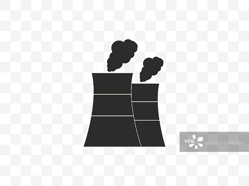 核电站冷却塔图标图片素材