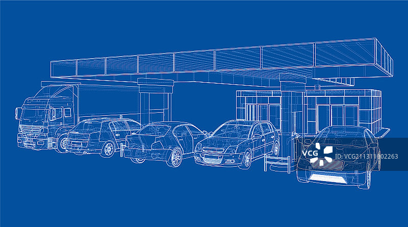 电动汽车充电站图片素材