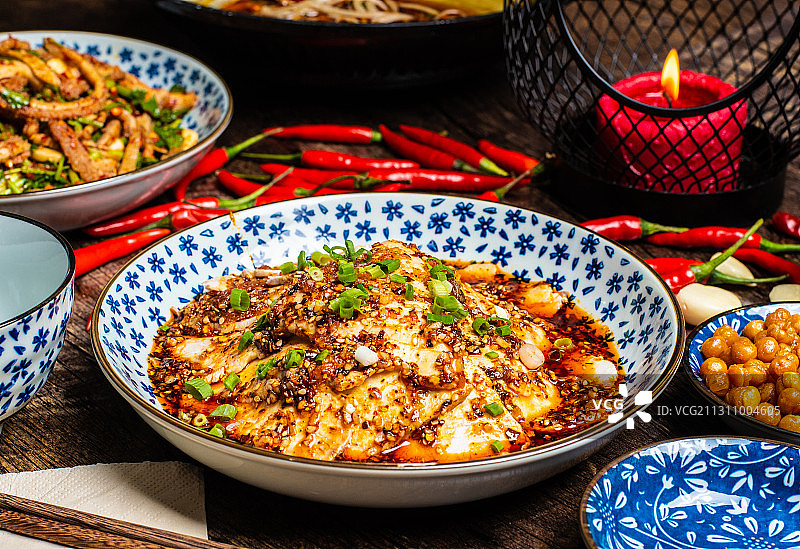 川菜凉拌白肉图片素材