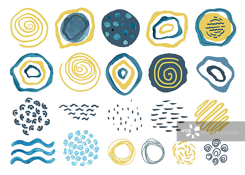 手绘创意抽象元素素材图片素材