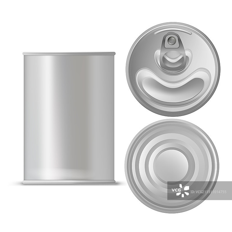 逼真细腻的3D罐头套装图片素材