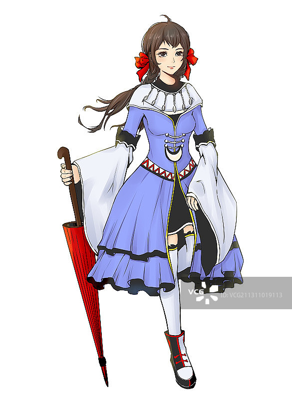 洛丽塔少女图片素材