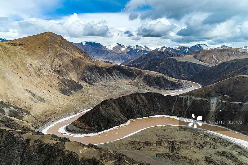 青海玉树通天河风光图片素材