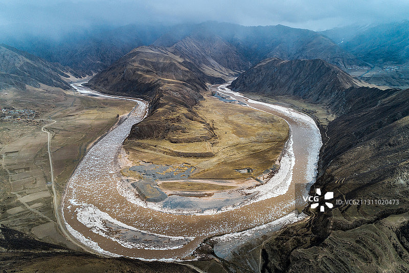 青海玉树通天河风光图片素材