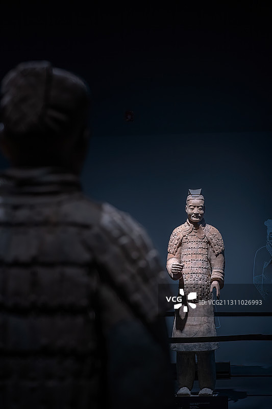 世界第八大奇迹国宝文物秦始皇兵马俑，秦代，秦始皇帝陵博物院图片素材