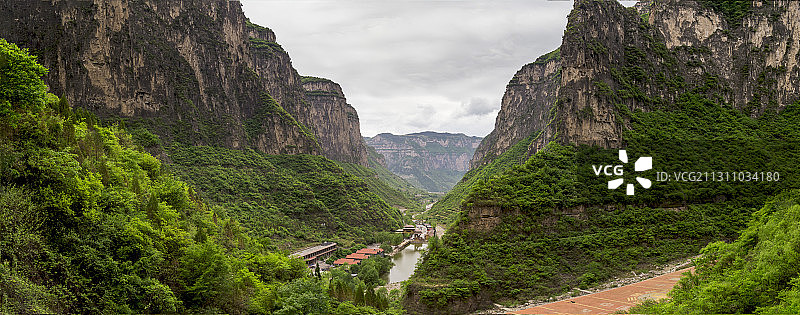 八泉峡自然景观图片素材