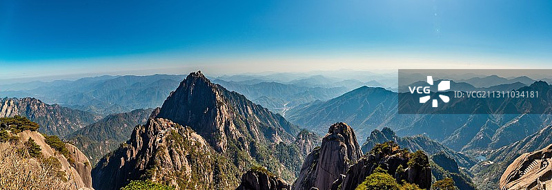 黄山风光 天都峰图片素材