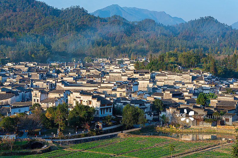 徽州风光 西递古村图片素材