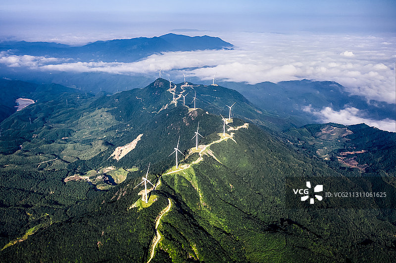 风车阵图片素材