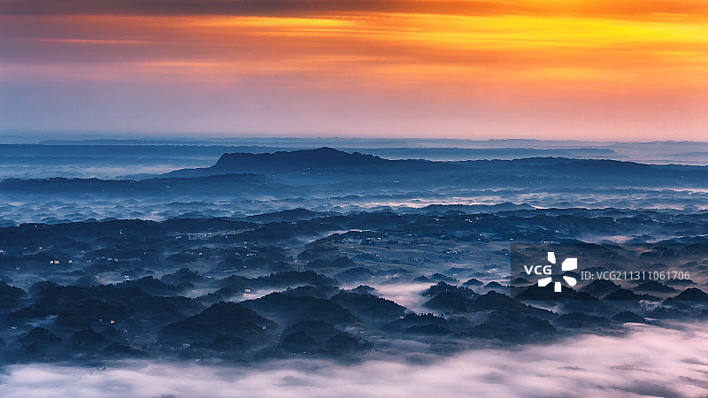 日出山乡图片素材