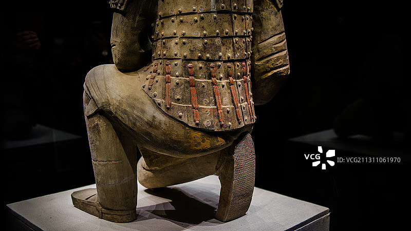 秦始皇陵兵马俑局部图片素材