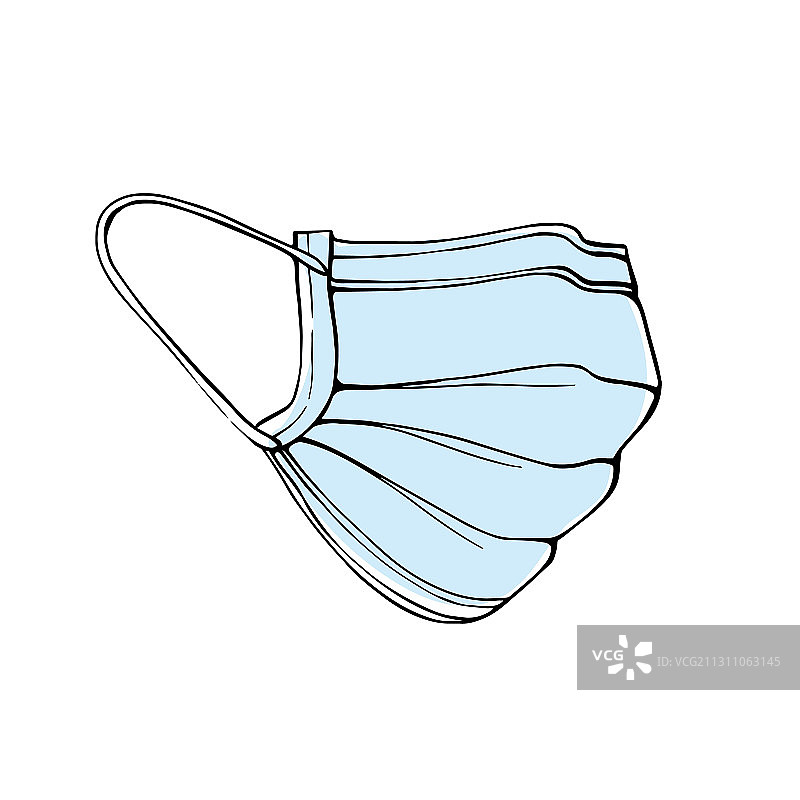 用于呼吸防护的医用口罩图片素材