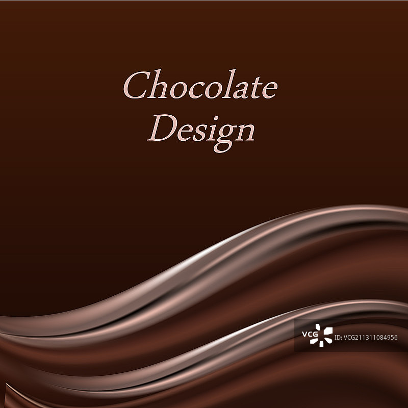 深棕色巧克力波浪抽象背景图片素材