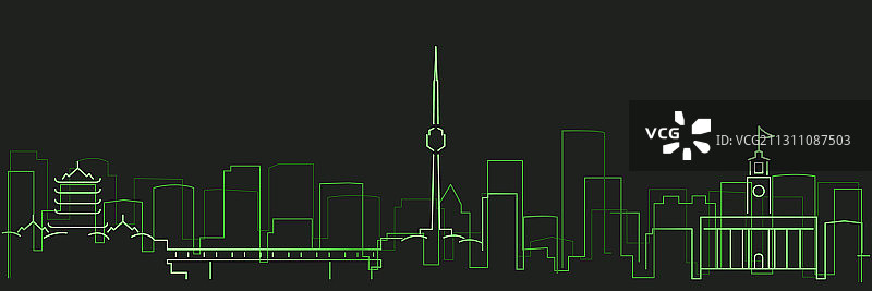 武汉未来科技光轨天际线图片素材