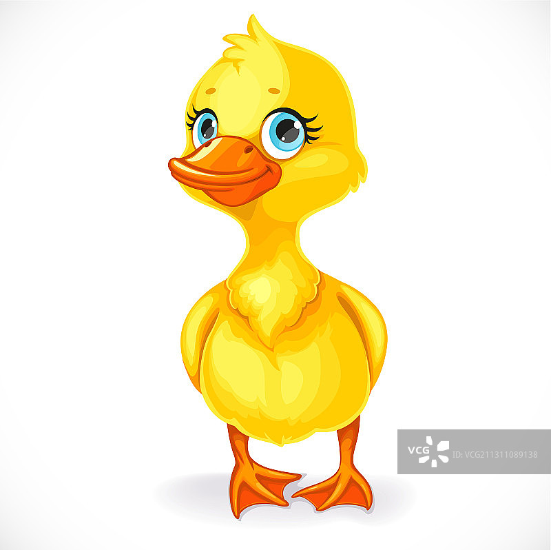 可爱的黄色小鸭子图片素材