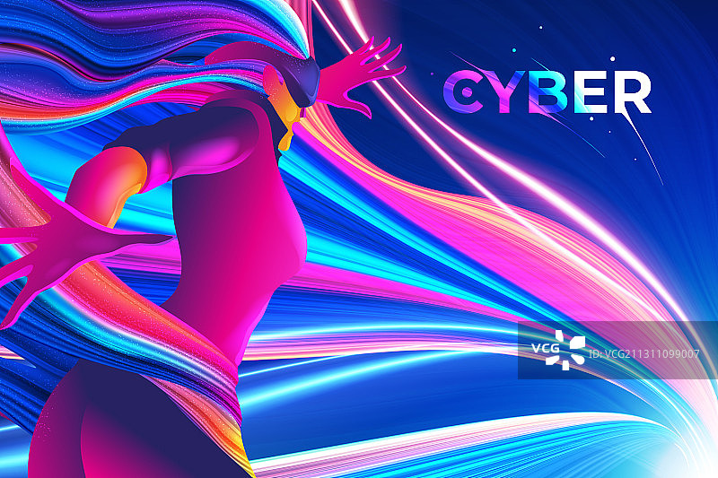 赛博主题设计图片素材