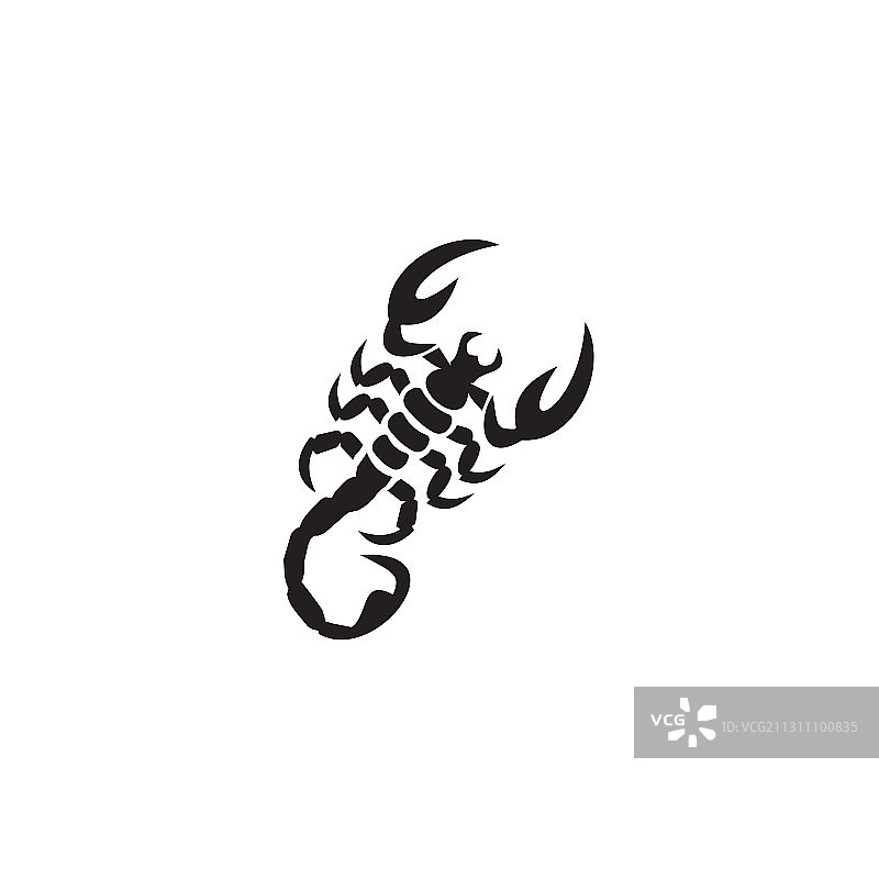 蝎子Logo设计模板图片素材