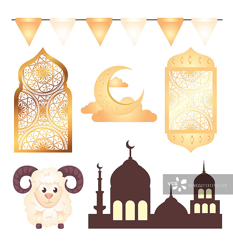 开斋节图标装饰图片素材