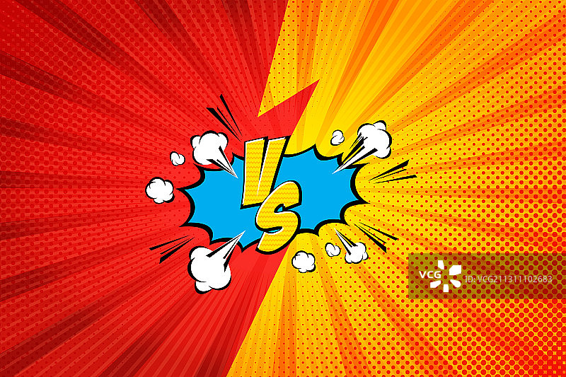 漫画风格的战斗背景设计图片素材