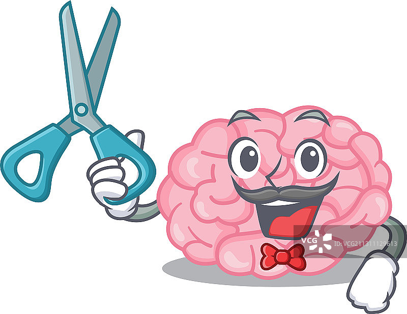 运动风人类大脑卡通人物设计图片素材