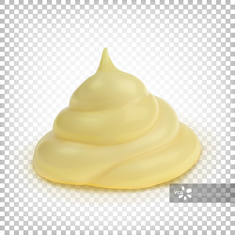 浓稠的黄色奶油蛋黄酱图片素材