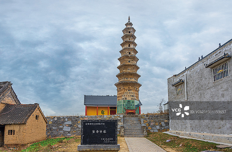 国家重点保护文物商丘市睢县圣寿寺塔图片素材