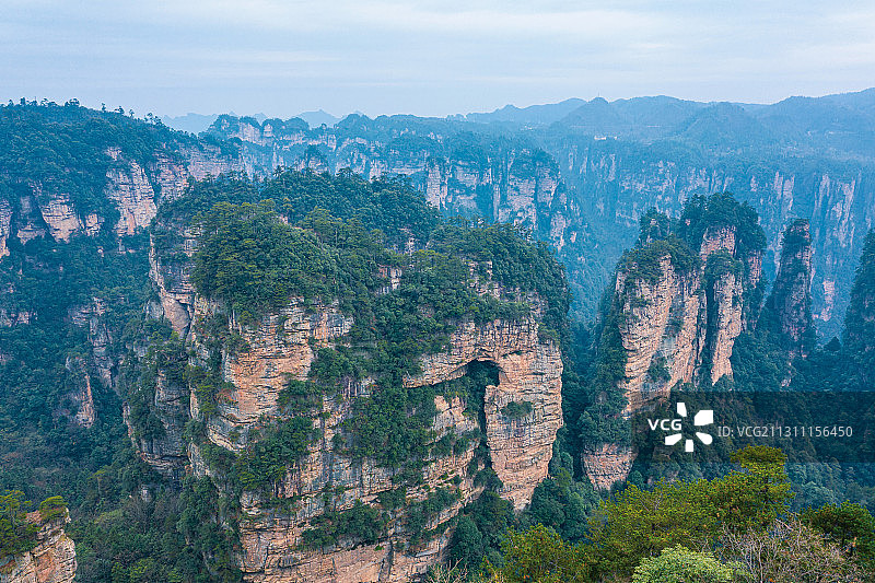 航拍张家界黄石寨风光图片素材